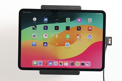 Brodit Aktiivinen pidike USB-kaapelilla ja tupakansytyttimen adapterilla, Apple iPad Pro 11 2024 (A2836, A2837, A3006) 