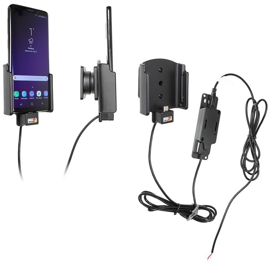 Brodit Aktiivinen pidike pysyvään asennukseen, Samsung Galaxy S9 