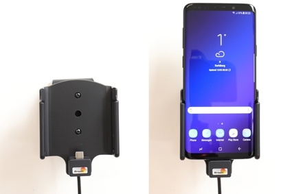 Brodit Aktiivinen pidike pysyvään asennukseen, Samsung Galaxy S9+ 
