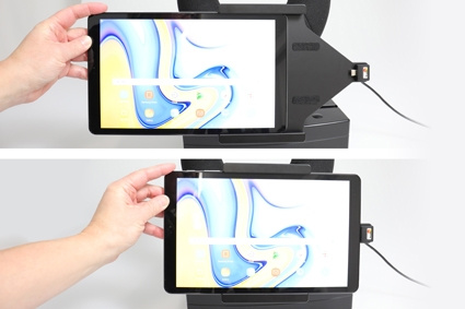 Brodit Aktiv-teline pysäköityyn asennukseen, Samsung Galaxy Tab A 10.5 SM-T590/SM-T595 