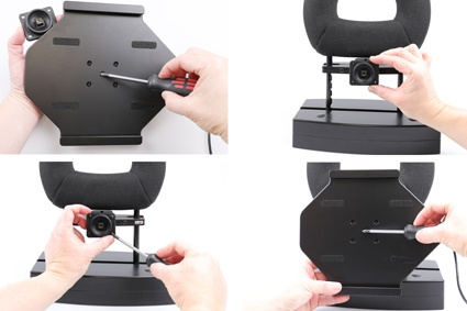 Brodit Aktiivinen pidike kiinteään asennukseen, Apple iPad Air 11 (A2902, A2903, A2904)/Air 11 2025 M3 (A3266, A3267, A2370)/Air 4th Gen (A2072, A2316, A2324, A2325)/Air 5th Gen (A2588, A2589, A2591)/Pro 11 2018 (A1980, A2013, A1934, A1979)/Pro 11 2020 2n