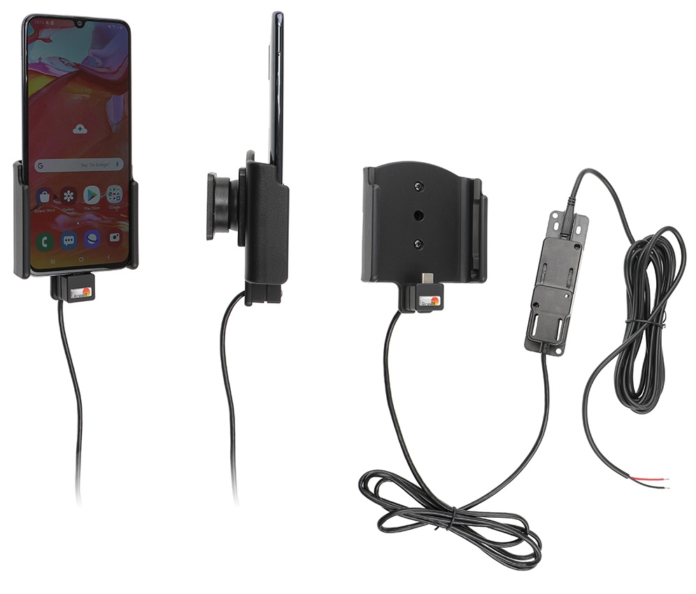 Brodit Aktiv-teline pysäköityyn asennukseen, Samsung Galaxy A70 (SM-A705) 