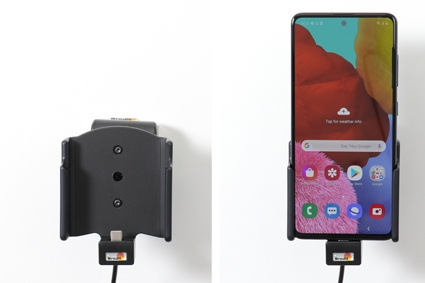 Brodit Aktiv-teline pysäköityyn asennukseen, Samsung Galaxy A51 SM-A515F/DSN 