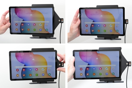 Brodit Aktiv-teline pysäköityyn asennukseen, Samsung Galaxy Tab S6 Lite SM-P610/SM-P615 
