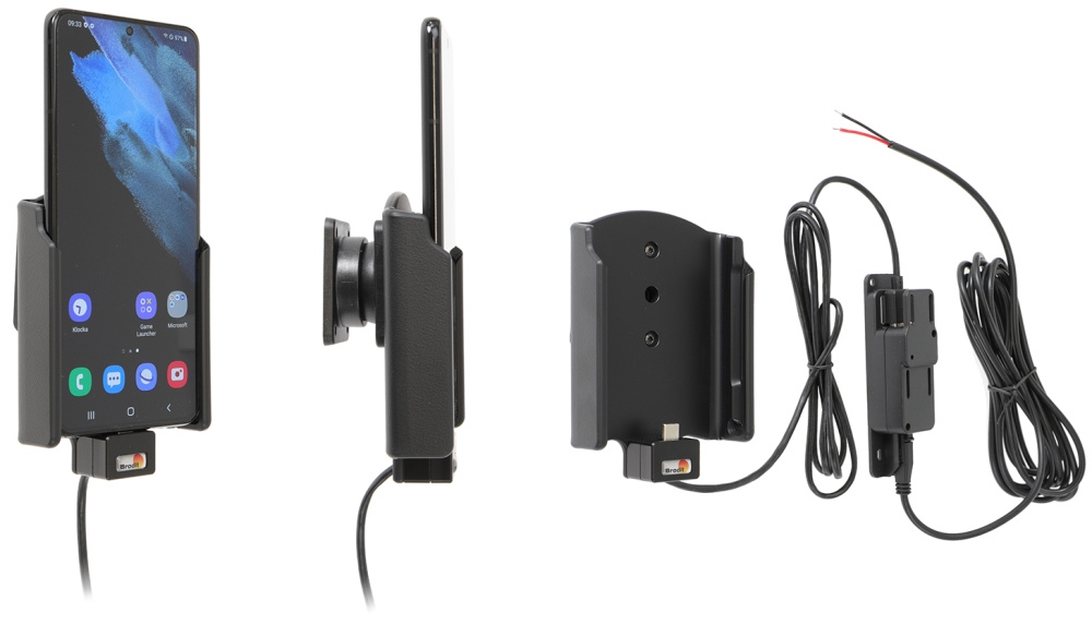 Brodit Aktiv-teline pysyvään asennukseen, Samsung Galaxy S21+ 5G SM-G996B/SM-G996B/DS 