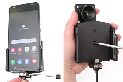 Brodit Aktiv-teline pysyvään asennukseen, Samsung Galaxy S22+ 5G (SM-S906B/SM-S906B/DS) 