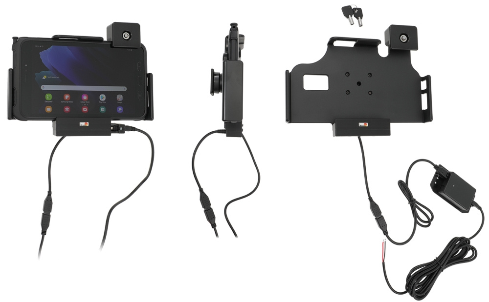 Brodit Kiinnike avaimenlukolla, Samsung Galaxy Tab Active 2 SM-T390/SM-T395/3 SM-T570/SM-T575/5 SM-X300/SM-X306B