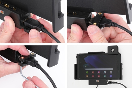 Brodit Kiinnike avaimenlukolla, Samsung Galaxy Tab Active 2 SM-T390/SM-T395/3 SM-T570/SM-T575/5 SM-X300/SM-X306B