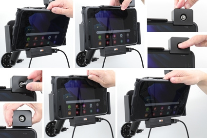 Brodit Kiinnike avaimenlukolla, Samsung Galaxy Tab Active 2 SM-T390/SM-T395/3 SM-T570/SM-T575/5 SM-X300/SM-X306B