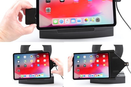 Brodit Kiinnike jousilukituksella, Apple iPad Air 11 (A2902, A2903, A2904)/Air 11 2025 M3 (A3266, A3267, A2370)/Air 4th Gen (A2072, A2316, A2324, A2325)/Air 5th Gen (A2588, A2589, A2591)/Pro 11 2018 (A1980, A2013, A1934, A1979)/Pro 11 2020 2nd Generation 