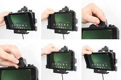 Brodit Kiinnike jousilukituksella, Samsung Galaxy Tab Active 3 SM-T570/SM-T575/5 SM-X300/SM-X306B