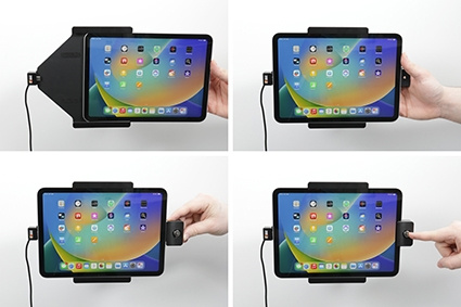 Brodit Kiinnike avaimenlukolla, Apple iPad 10th Gen (A2696, A2757, A2777)/2025 A16 (A3354, A3355, A3356)