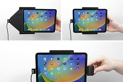 Brodit Kiinnike jousilukituksella, Apple iPad 10th Gen (A2696, A2757, A2777)/2025 A16 (A3354, A3355, A3356)