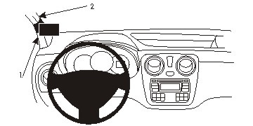 ProClip Monteringsbygel Dacia Dokker/Lodgy 14-15, Vänster