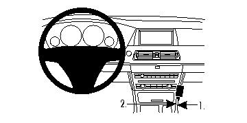 BMW F07 10-15, Konsolplacerad