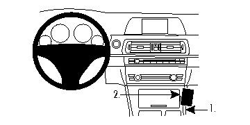 BMW F10, F11 10-15, Konsolplacerad