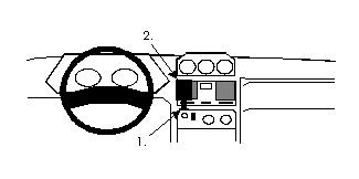 ProClip Monteringsbygel Mitsubishi Pajero/Mitsubishi Shogun 92-99, Centrerad