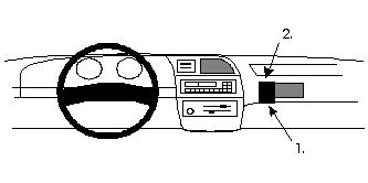 ProClip Monteringsbygel Ford Explorer 93-94, Vinklad