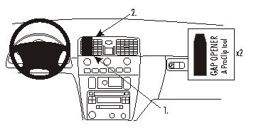 Volvo S40/V40 01-03, Centrerad