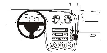 ProClip Monteringsbygel Ford Fiesta 03-05, Vinklad