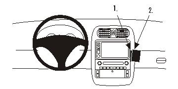ProClip Monteringsbygel Chevrolet Corvette 05-07, Vinklad