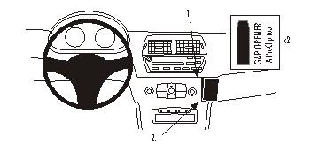 ProClip Monteringsbygel BMW Z4 03-08, Vinklad