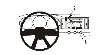 ProClip Monteringsbygel Chevrolet SSR 03-06, Centrerad