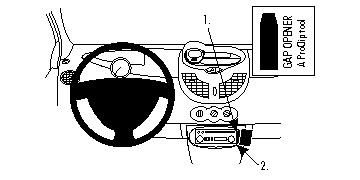 Renault Twingo 08-12, Centrerad