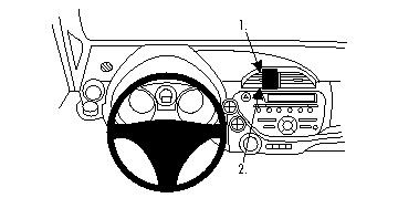 Honda Fit/Honda Jazz 09-14, Centrerad