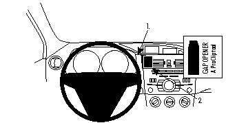 Mazda 3 10-13, Centrerad