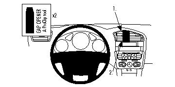 Citroen C4 II 11-15, Centrerad