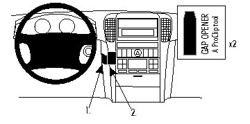 Kia Sorento 02-07, Centrerad