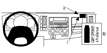 ProClip Monteringsbygel Chevrolet W-Serie 08-15