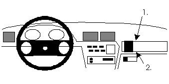 ProClip Monteringsbygel Opel Calibra 91-97