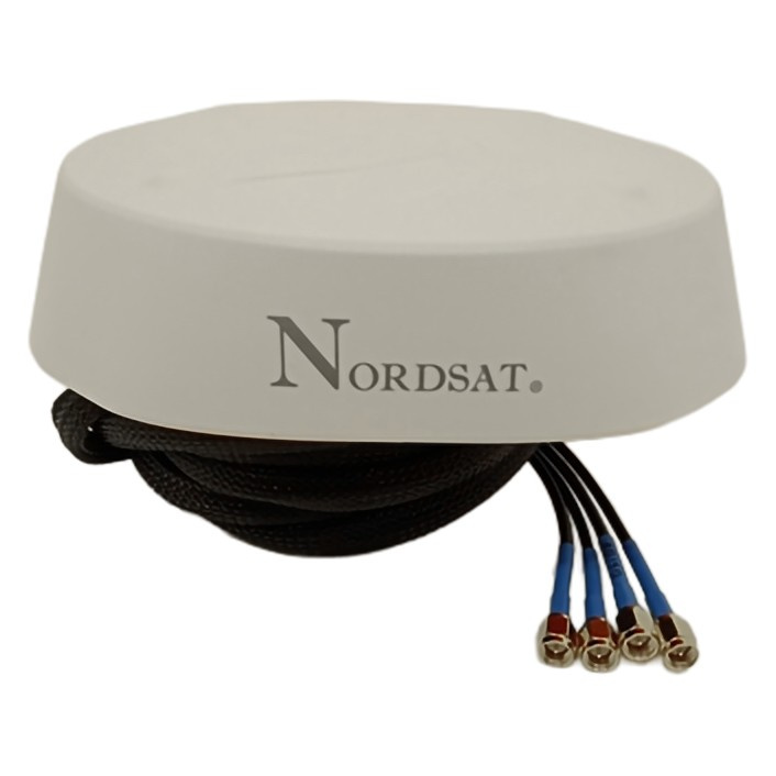Nordsat 2G/3G/4G/5G-omniantenni, ympärisäteilevä 4x4 MIMO-antenni