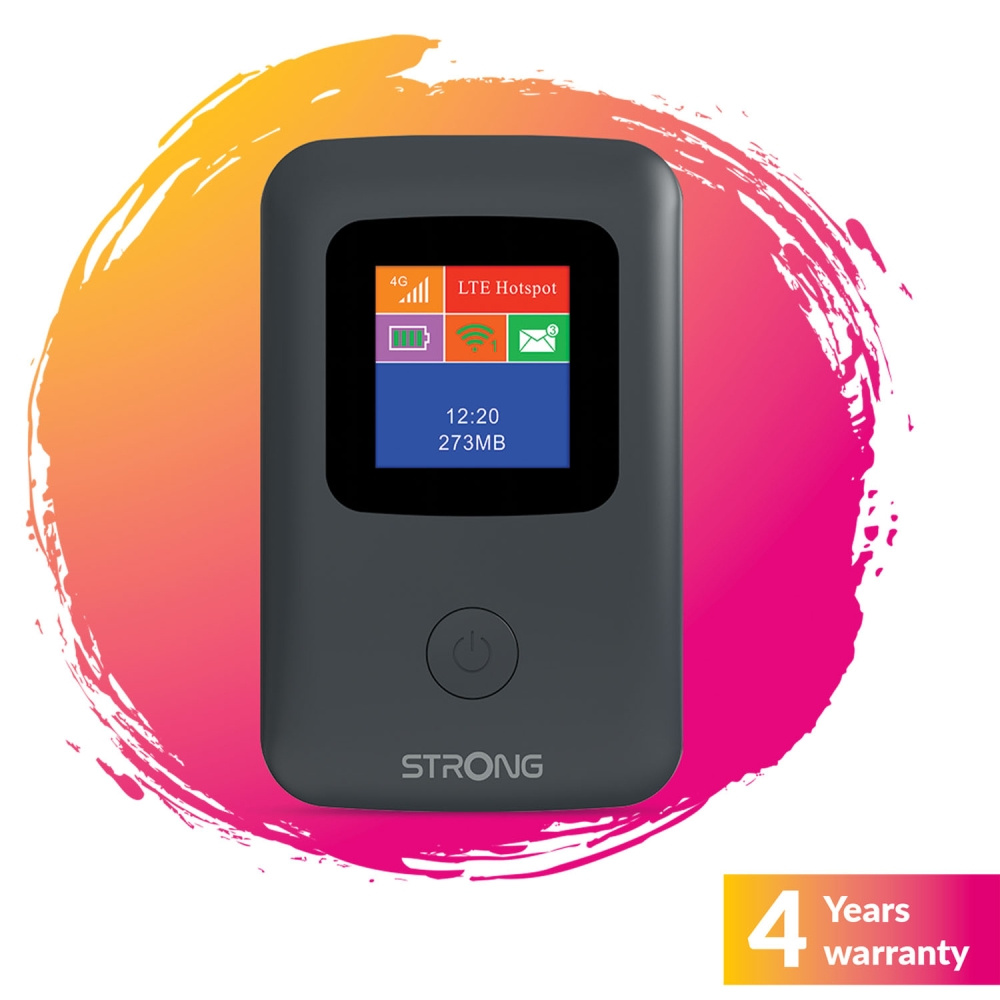 Strong 4GMIFI150CD, 4G-hotspot näytöllä