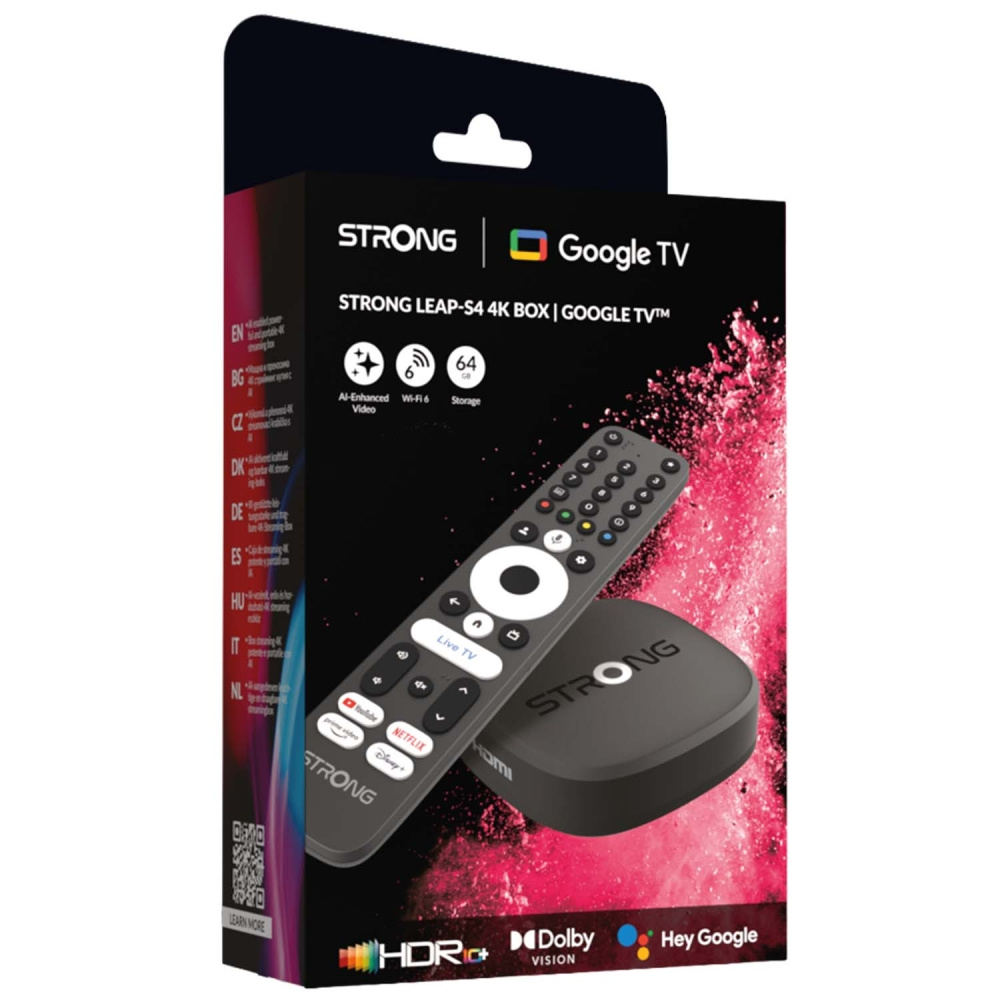 Strong LEAP-S4, 4K-suoratoistolaite Google TV:llä