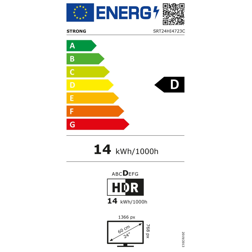 Strong SRT24HI4723C, 24-tuumainen HD LED-TV Google TV:llä