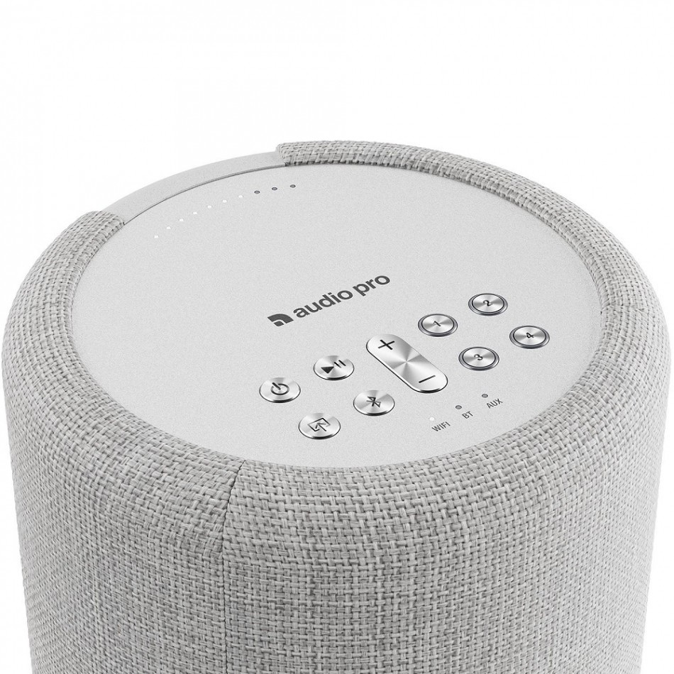 Audio Pro A10 MKII W, kompakti monihuone-kaiutin WiFi:llä, vaaleanharmaa kpl