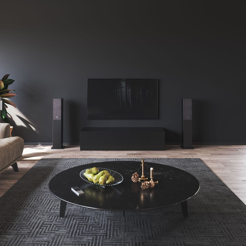 Audio Pro A36 golvhögtalare med Wifi & BT, svart par