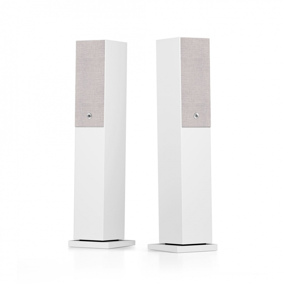 Audio Pro A38 W aktiiviset lattiaäänikaiuttimet Wi-Fi:llä, valkoinen
