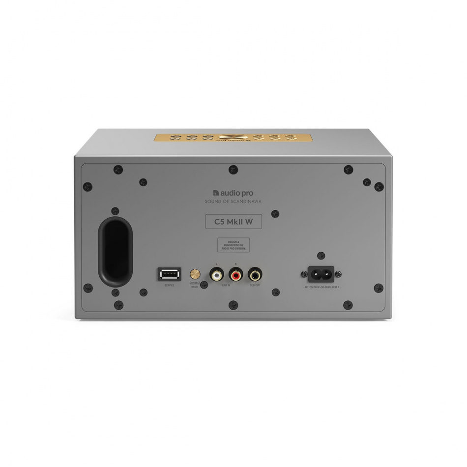 Audio Pro C5 MKII W, Wifi-kaiutin, harmaa
