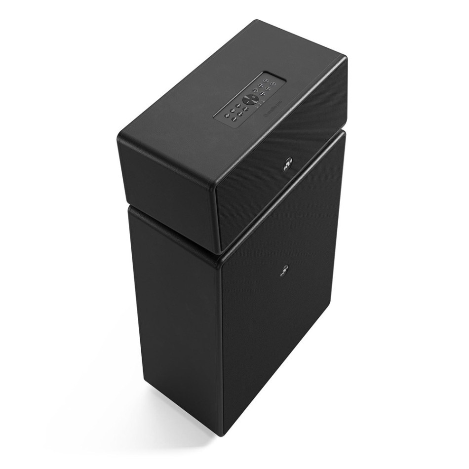 Audio Pro Drumfire II W Wi-Fi-kaiutin Google Cast & AirPlay 2:lla, musta