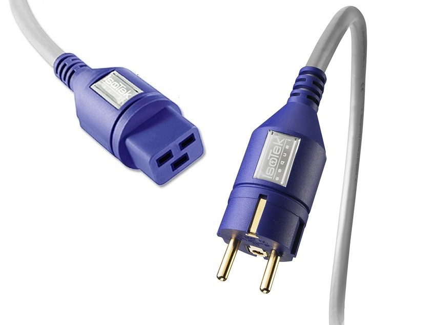 Isotek EVO3 Sequel jordad nätkabel med C19-kontakt, 2 meter