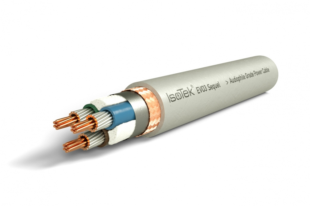 Isotek EVO3 Sequel jordad nätkabel med C19-kontakt, 2 meter