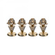 Monacor SPS10-Gold metalliset kaiutinpiikit, 4 kpl Monacor SPS10-Gold metalliset kaiutinpiikit, 4 kpl