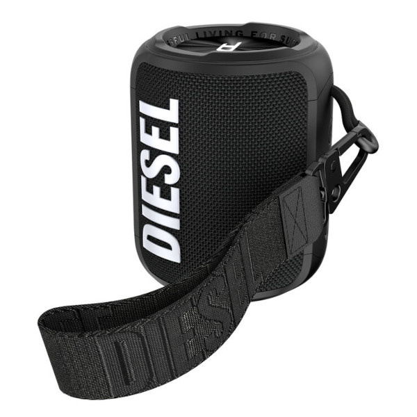DIESEL bärbar Bluetooth-högtalare med upp till 14 timmars batteritid, svart