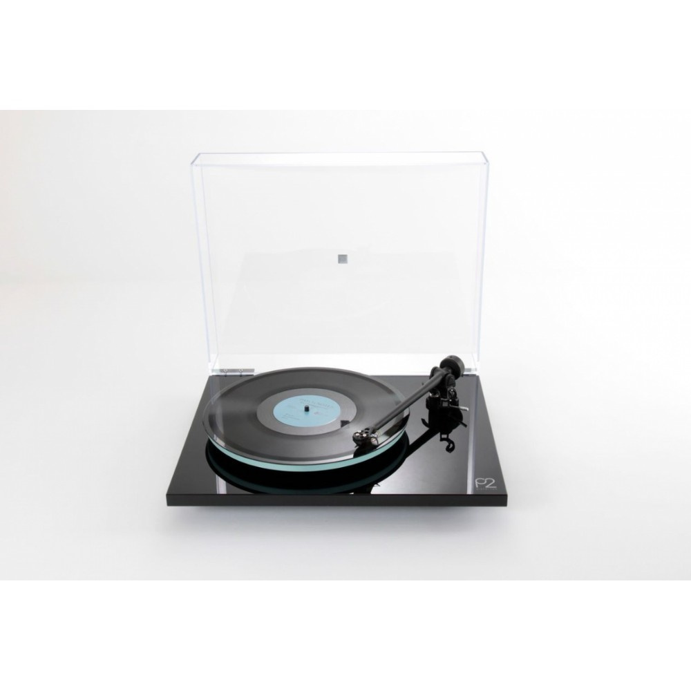 Rega Planar 2 vinyylisoitin, jossa Nd3 MM-pickup, pianomusta