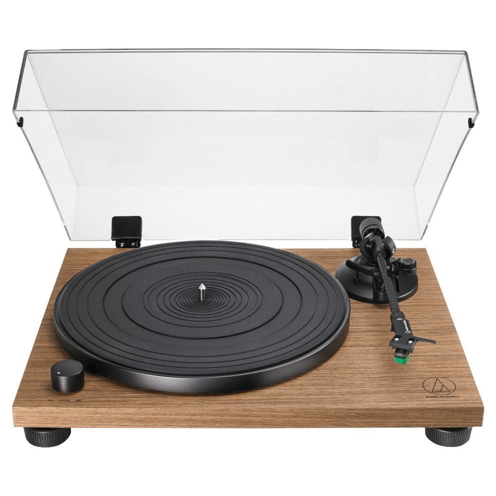 Audio-Technica AT-LPW40WN levysoitin AT-VM95E-äänirasialla, pähkinäpuu