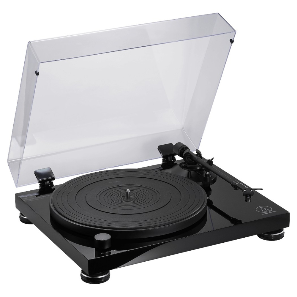 Audio-Technica AT-LPW50PB levysoitin AT-VM95E-neulalla, musta